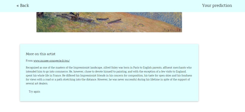 Painting Classifier – screenshot 2