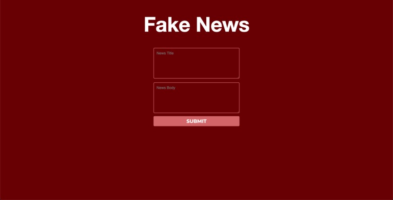 Fake News Detector – screenshot 1