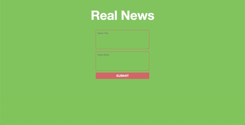 Fake News Detector – screenshot 2
