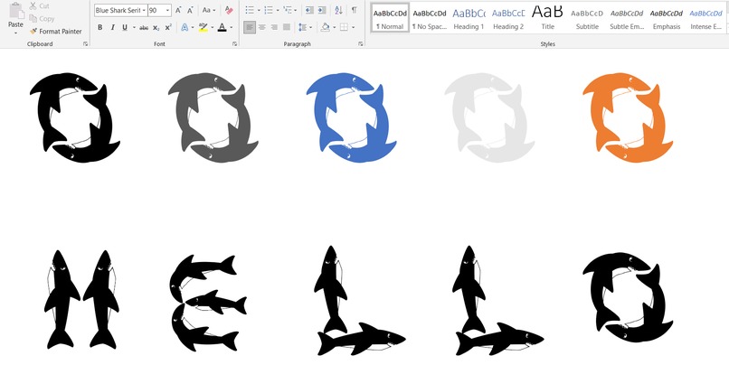 Blue Shark Serif - A Sharktext Generator – screenshot 2