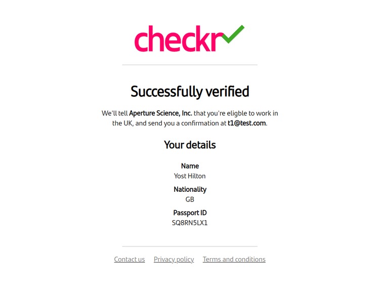checkr: Right to Work Checks using Digital Trust – screenshot 3