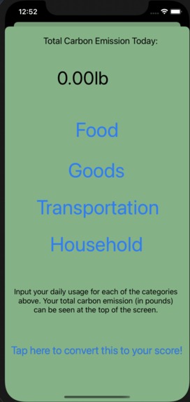 myCarbon – screenshot 2