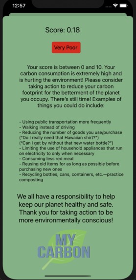 myCarbon – screenshot 5