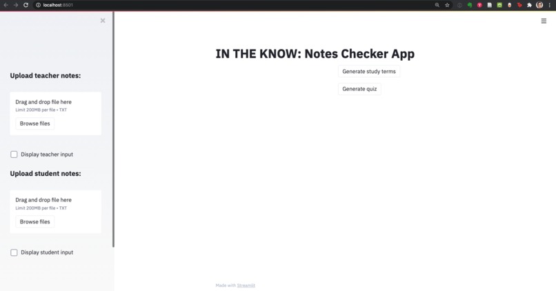 In The Know - a Student Notes Checker – screenshot 7