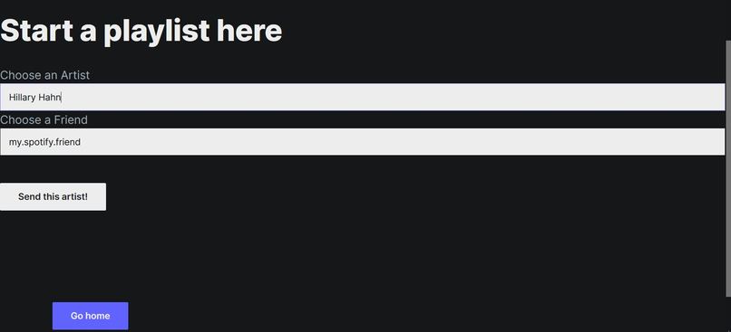 Diversify your Spotify – screenshot 2