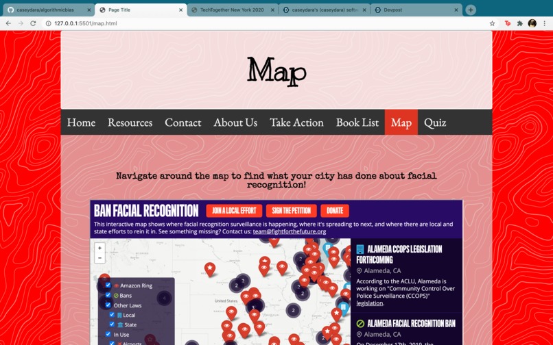 Students Against Algorithmic Bias – screenshot 3