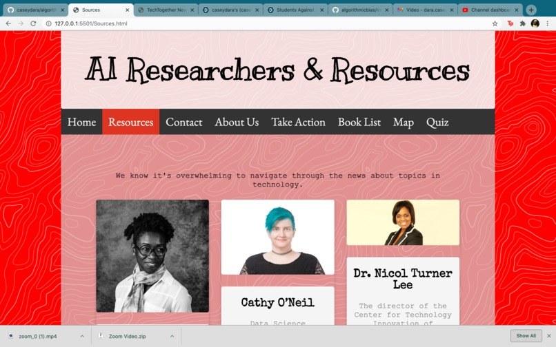 Students Against Algorithmic Bias – screenshot 4