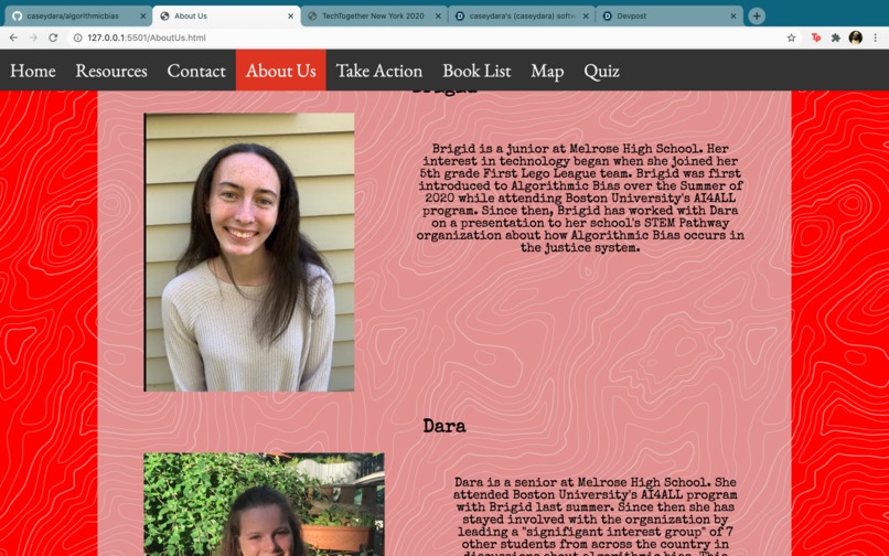 Students Against Algorithmic Bias – screenshot 6