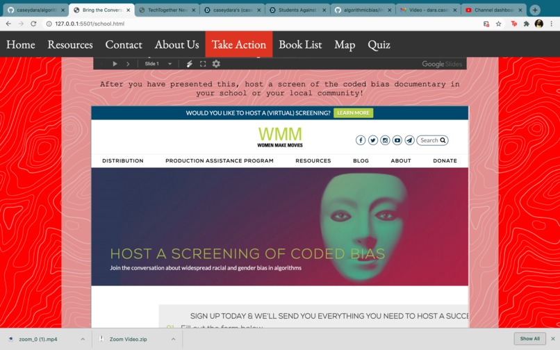 Students Against Algorithmic Bias – screenshot 9