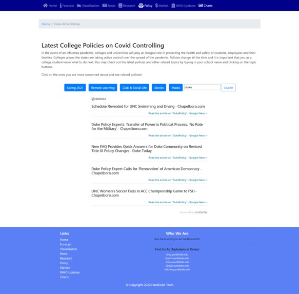 CovHub – screenshot 2