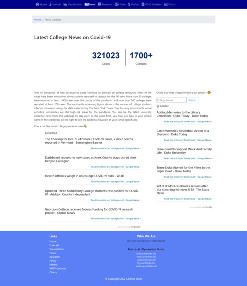 CovHub – screenshot 5