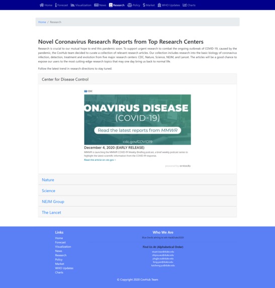 CovHub – screenshot 7