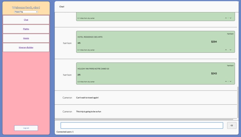 friendTrips – screenshot 1