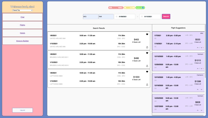 friendTrips – screenshot 2