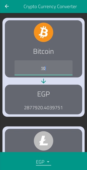 Crypto Currency Converter – screenshot 2