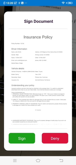 Persistent Verifiable Credentials – screenshot 3