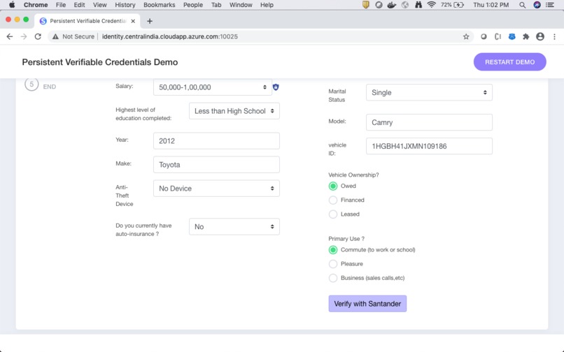 Persistent Verifiable Credentials – screenshot 6