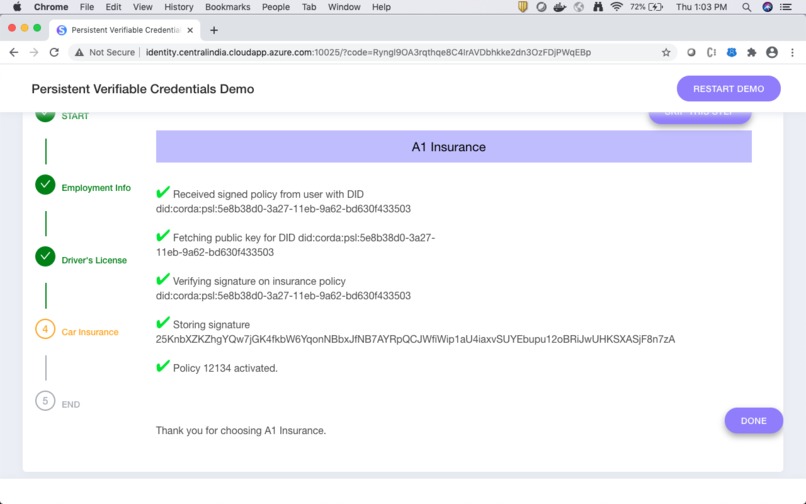 Persistent Verifiable Credentials – screenshot 11