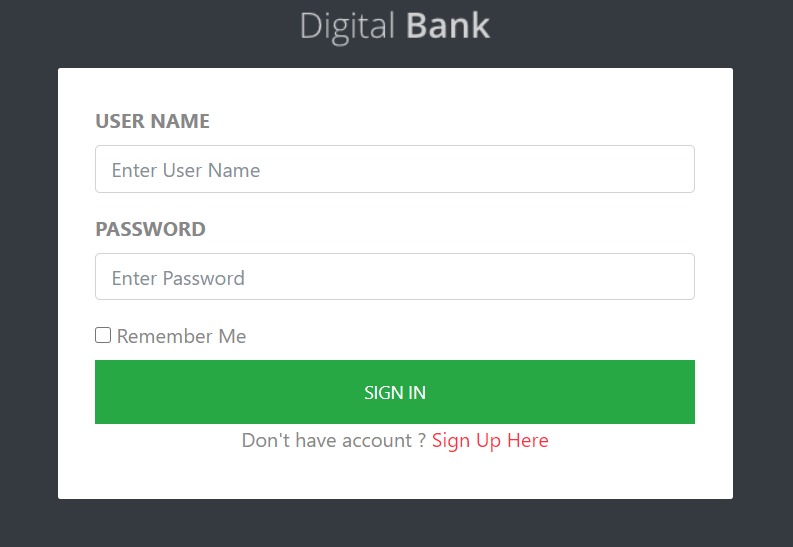 Digital Banking – screenshot 2