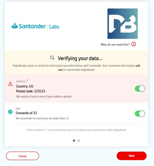 Digital Banking – screenshot 1