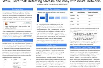 Wow, I love that: detecting sarcasm with neural networks