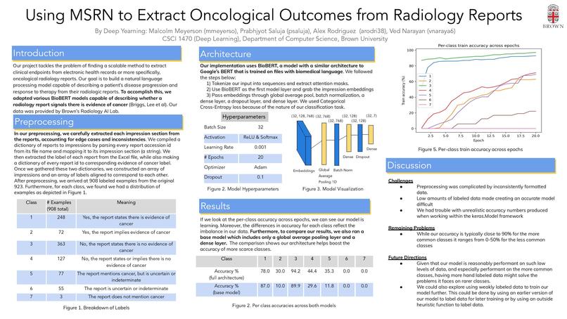 Using MSRN to extract Oncological Outcomes from Medical Data – screenshot 1