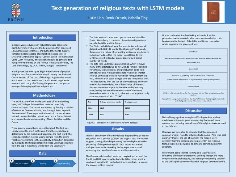 LSTM networks on religious documents (LSTM NORD)  – screenshot 1