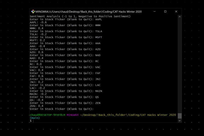 Short Term Stock Sentiment Analysis – screenshot 1