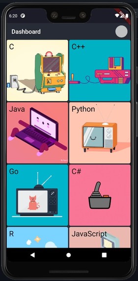 A Mobile App – screenshot 1