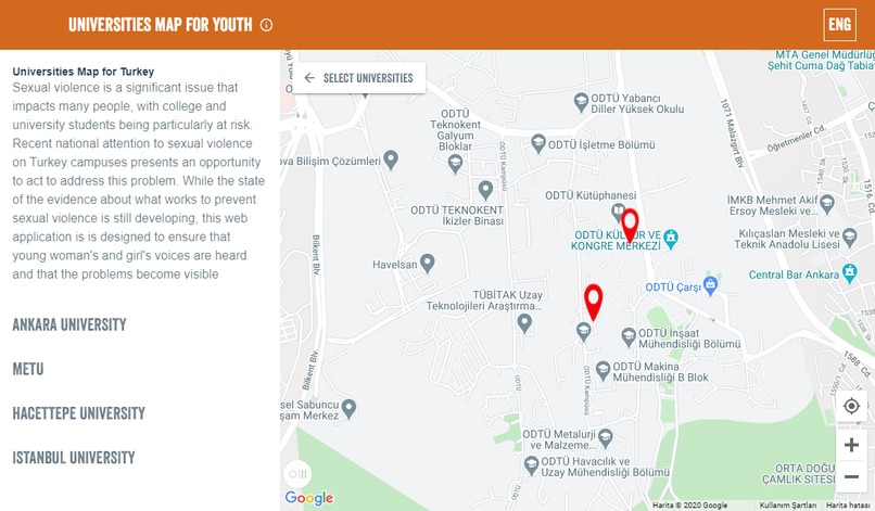 Universities Map for Youth – screenshot 1