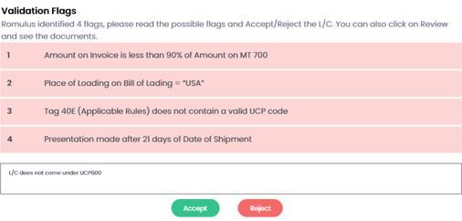 Romulus for Trade Finance – screenshot 2