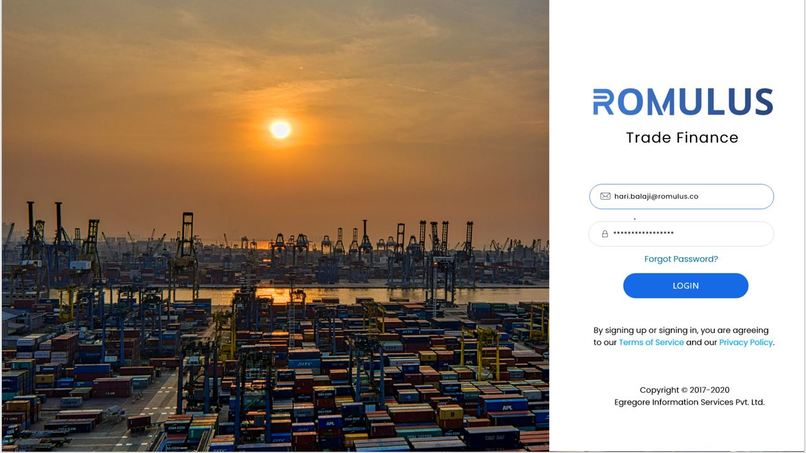 Romulus for Trade Finance – screenshot 5