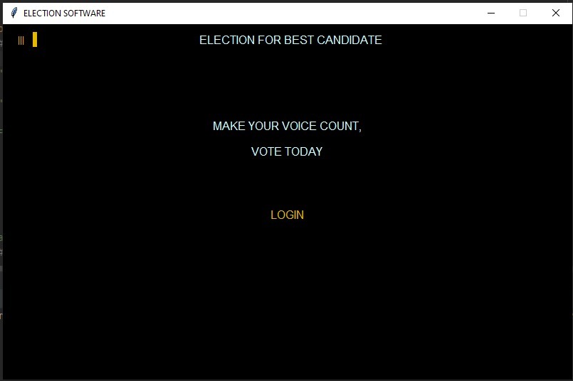 VOTING SOFTWARE-V1 – screenshot 1