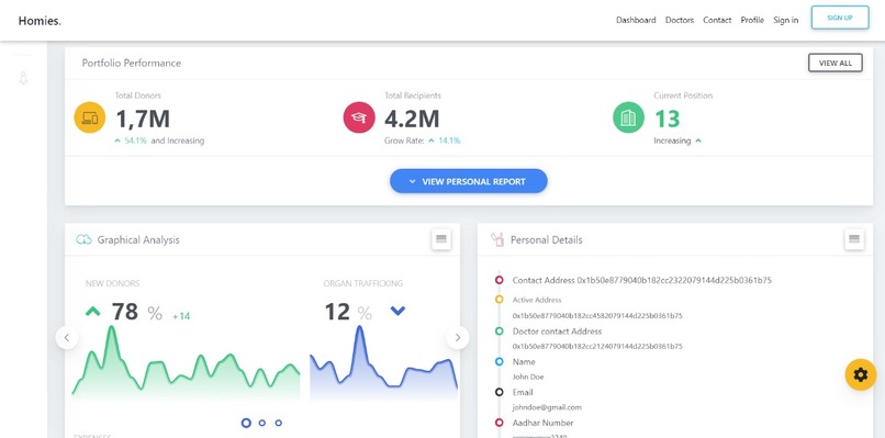 JEEVAN -- Organ Donation and Steam Cells Blockchain Ledger – screenshot 2