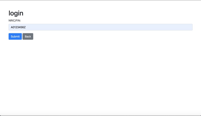 Vaccination register – screenshot 2