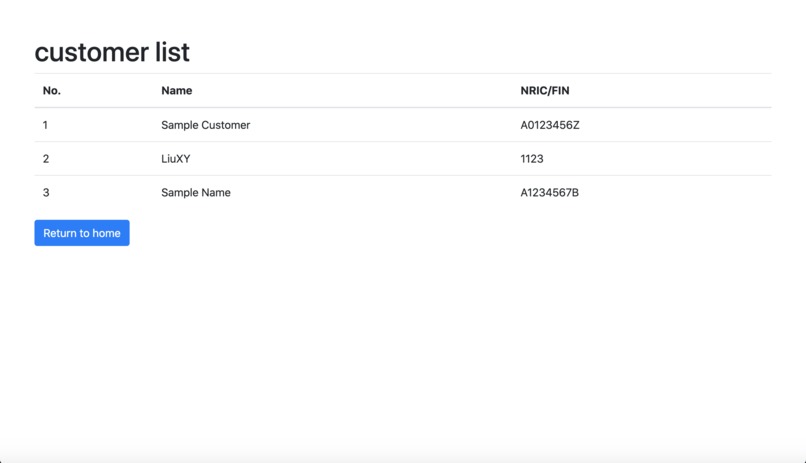 Vaccination register – screenshot 3