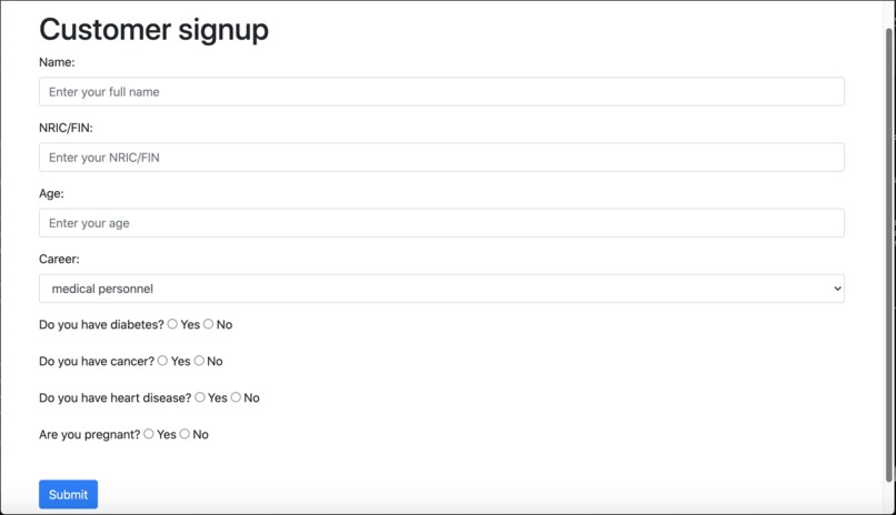 Vaccination register – screenshot 6
