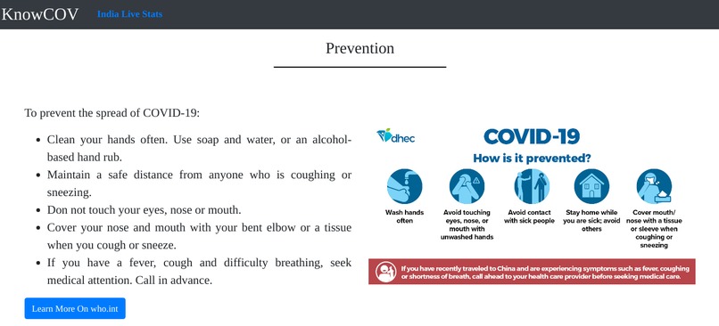 KnowCOV – screenshot 3