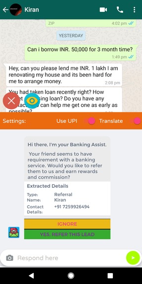 Omniassist, Financial Ghost Assistant for the Next Billion – screenshot 8