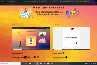 We're upto snow good