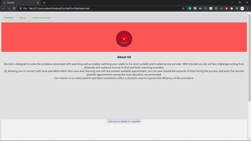 DocDial – screenshot 2