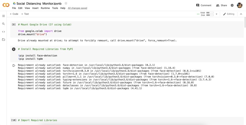 Mask-and-Social-distancing-detector – screenshot 2