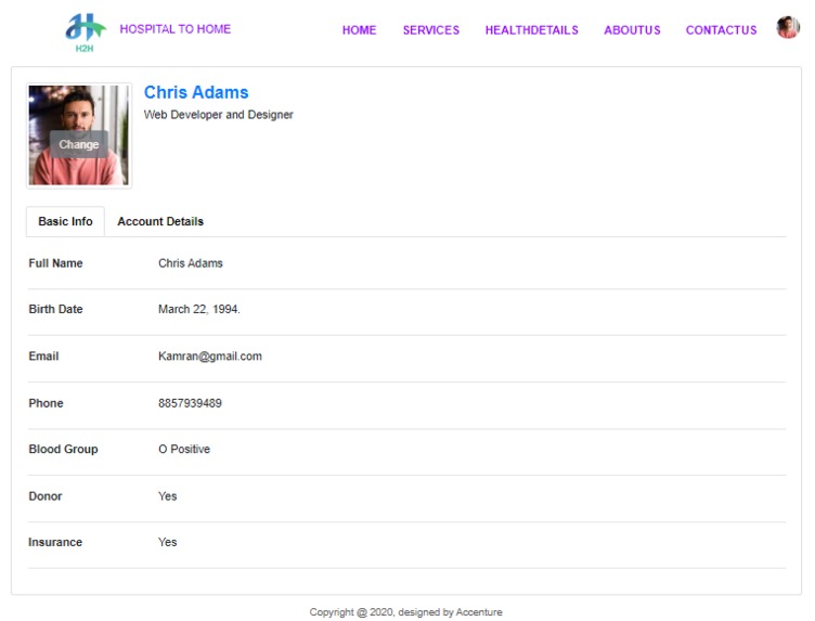 H2H- Hospital to Home – screenshot 2