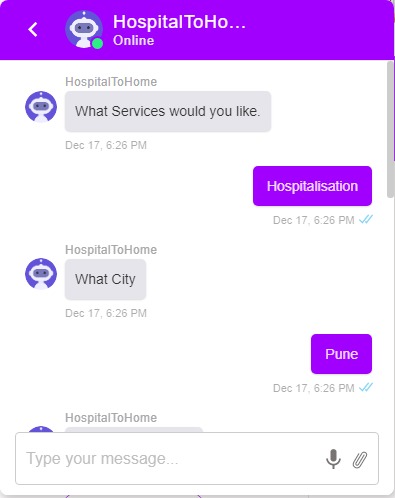 H2H- Hospital to Home – screenshot 5
