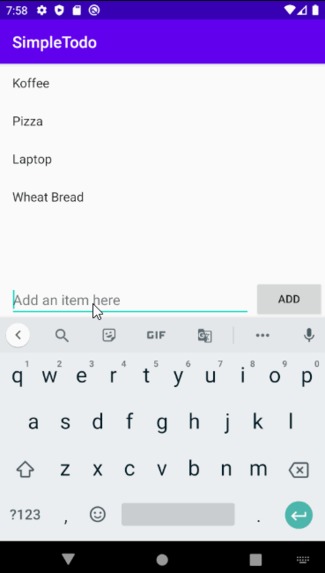 SimpleTodo – screenshot 1