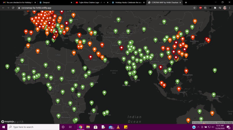 Coronavirus Distribution on World Map – screenshot 1