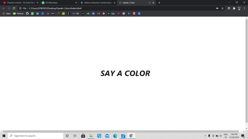 Speak Colors – screenshot 1