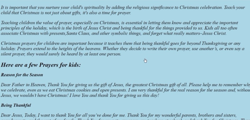 Christmas Web Page For Kids – screenshot 3
