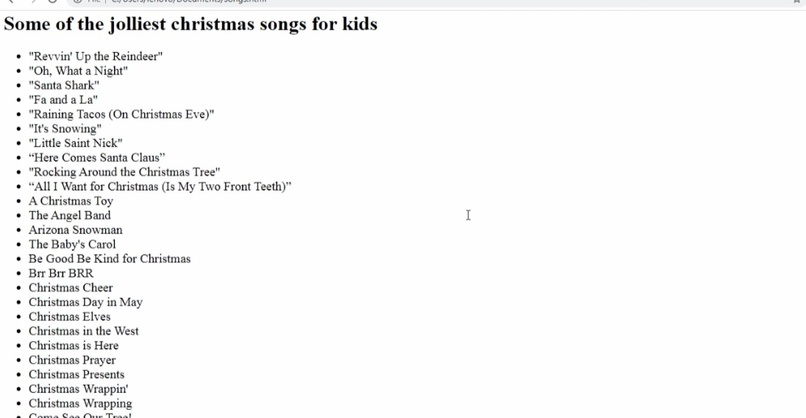 Christmas Web Page For Kids – screenshot 4