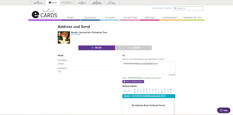 SMSending Holiday Cards – screenshot 3